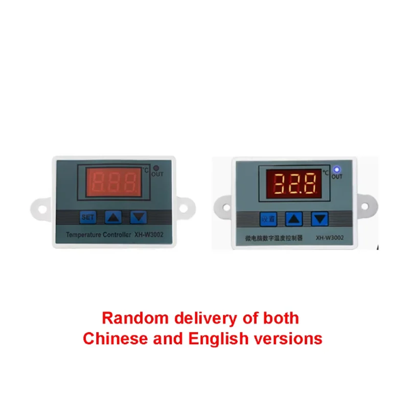 XH-W3002 220V /12V Digital LED Temperature Controller 10A Thermostat Control Switch Probe with waterproof sensor W3002