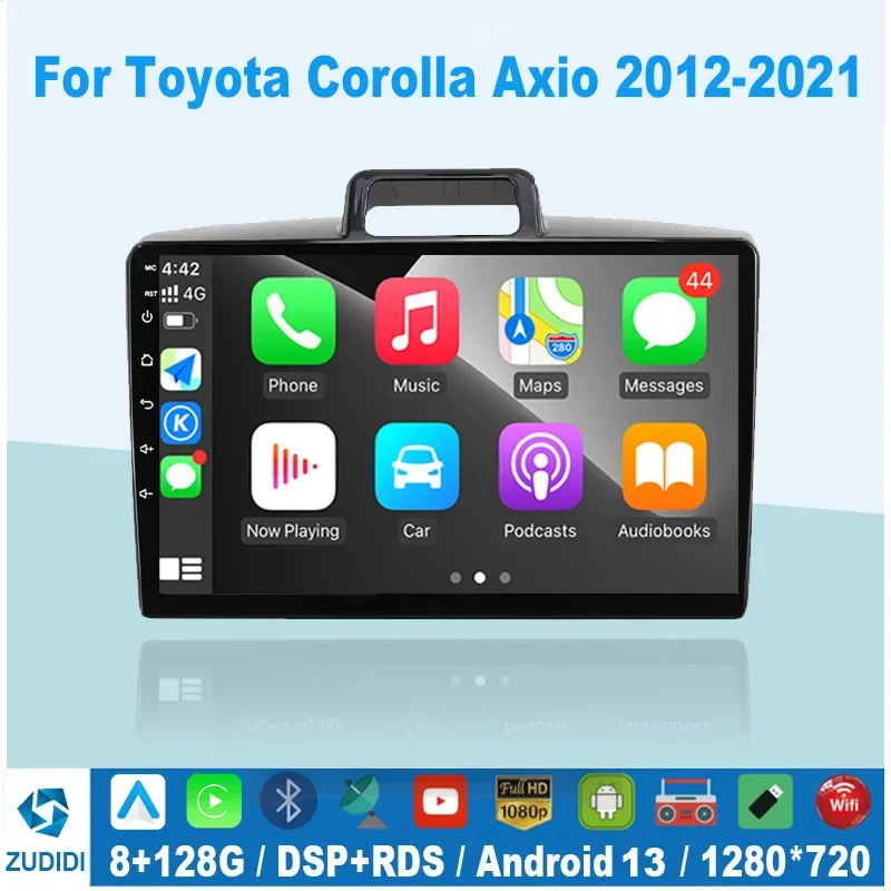 Android 13 Carplay Voor Toyota Corolla Axio 2 Velder 3 E160 2012 - 2021 Auto Radio Multimedia Video Speler Gps Geen 2din 2 Din Dvd