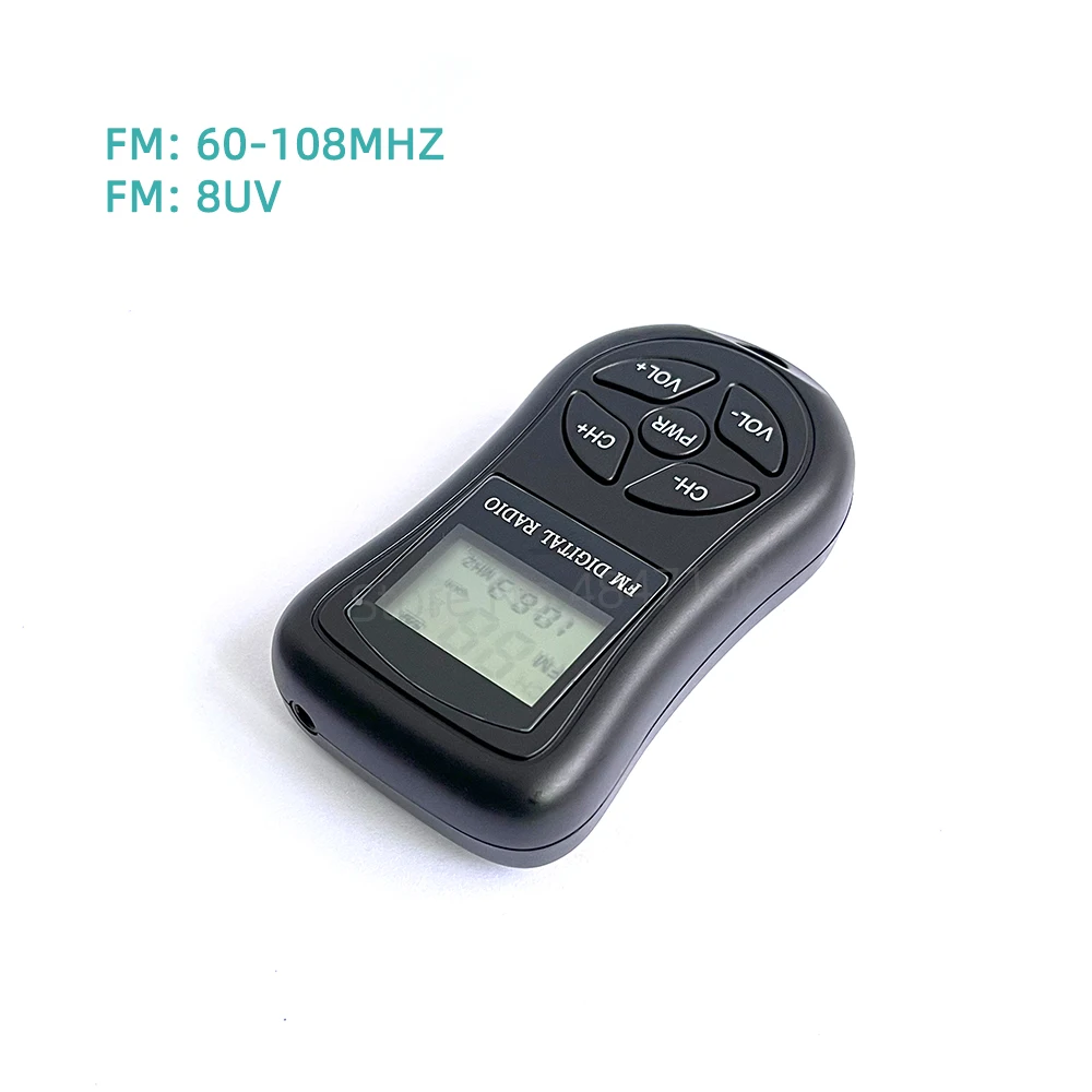 Portable Radio Mini Pocket FM DSP Digital Display Stereo LCD Screen High Sensitivity FM Receiver for conference Rehearsal