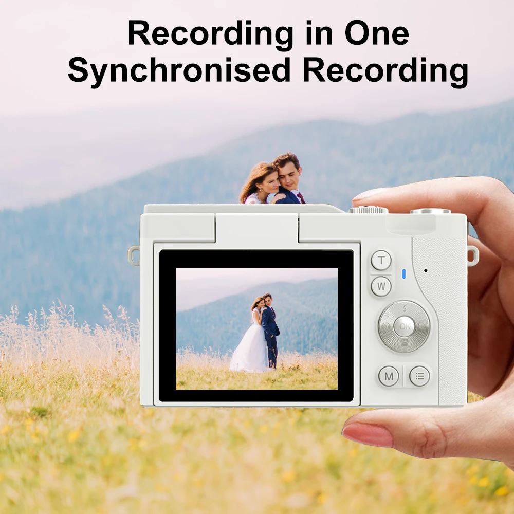 كاميرا رقمية مدمجة من ماج كام 180 °   فليب 2.4 بوصة شاشة CCD كاميرا رقمية HD كاميرا ريترو السفر في الهواء الطلق مسجل صور هدية