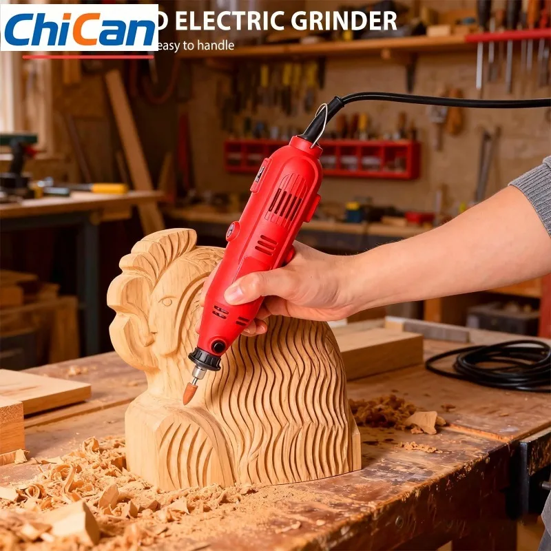

【Upgraded】260W Electric Grinder Engraver Electric Mini Drill 8000-31000RPM/min 6 Variable Speeds Rotary Tool Engraving Pen Grind