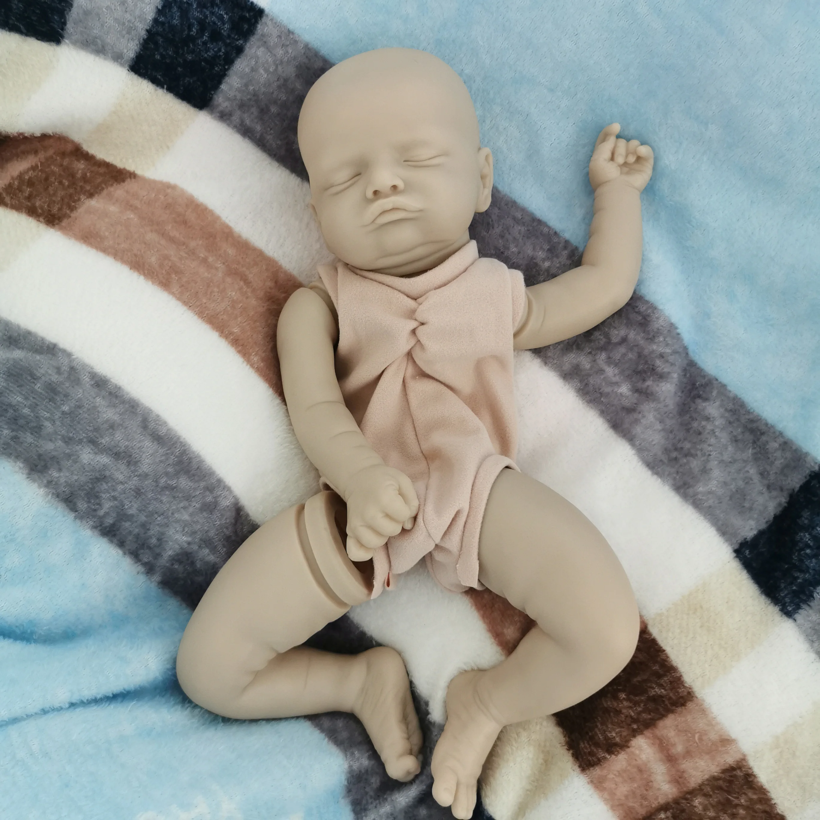 مجموعة دمية تولد من جديد فارغة غير مصبوغ ، فينيل ، غير مكتملة ، أجزاء ديي ، روزالي ، رسمت 3D