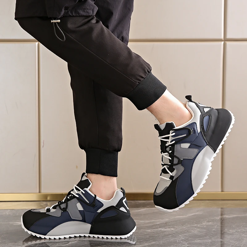 New Athletic Shoes for Men Sneakers Fashion Outdoor Trainers Breathable Sport Lace Up Casual Walking Comfortable Shoes