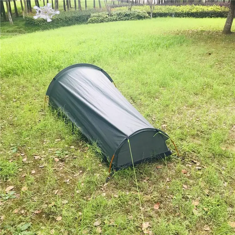 

Urltra-Light Outdoor Equipment Wild Camping Sleeping Bag Tent Single Person Hiking Camping Backpacking Tent Waterproof