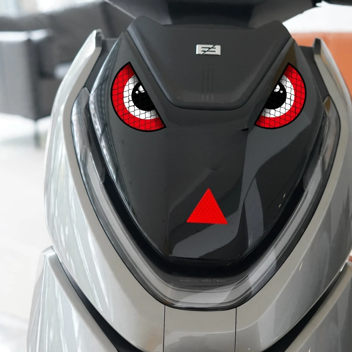 Devil Eyes Stickers Helmet Fairing Rear Window Decoration Decal Electric Car Motorcycle Reflective Stickers Accessories