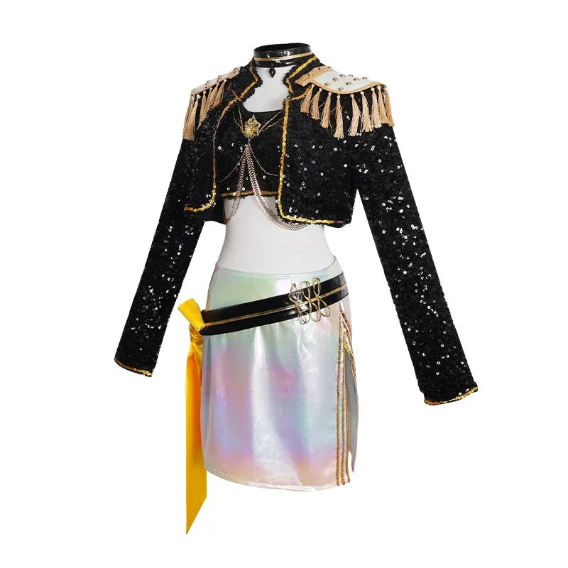 

CyDemon Hunting Girl Cos Costume kopo Mira Black Gold Song Costume Cosplay anime Animation Character Costume