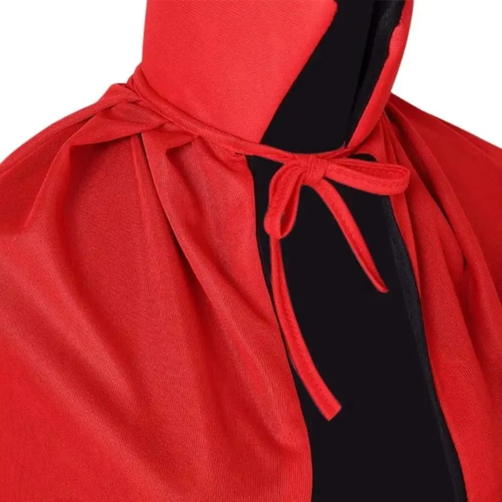 عكسها هالوين عباءة الوقوف طوق مقنعين معالج رداء الساحرة الملابس أزياء مخيفة أزياء مسرحية تأثيري الحدث