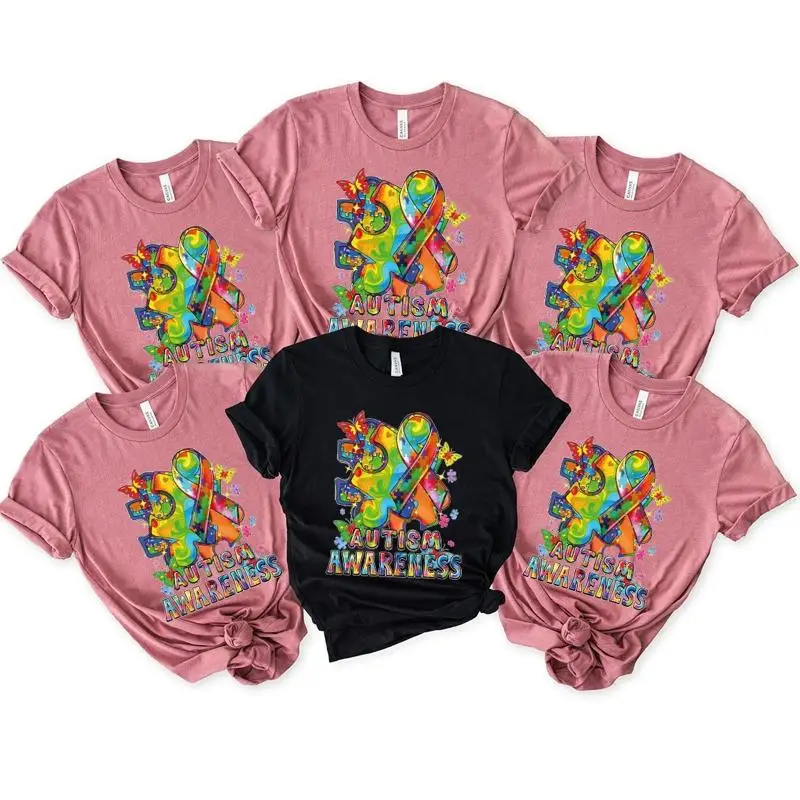 

Autism Awareness T shirt Month In April We Wear Blue Infinity Group shirts