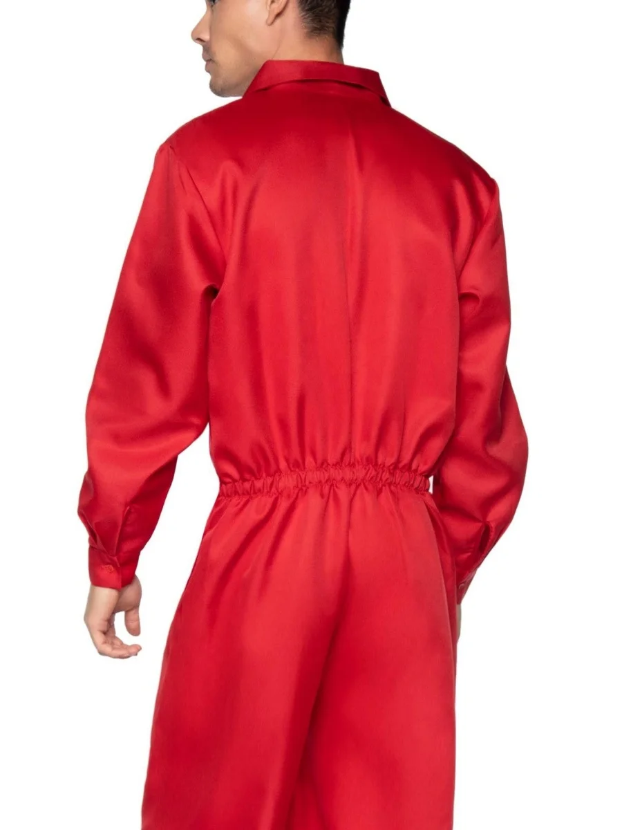 Adult Prisoner Jumpsuit Halloween Mens Costume Orange Costume Prison Inmate Jumpsuit Convict for Halloween Cosplay Sets