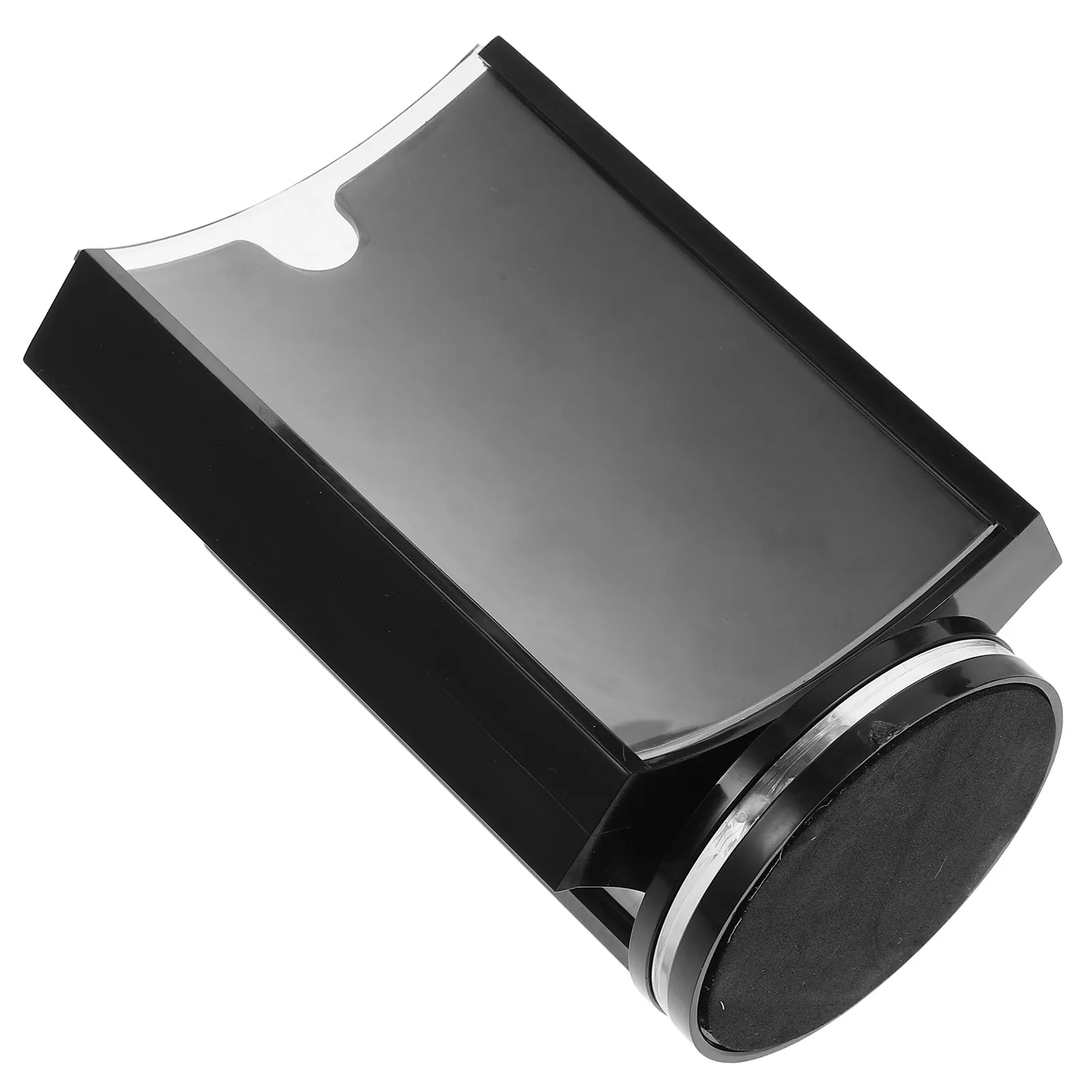Rotating Acrylic Table Menu Display Stand 3-Panel Clear Visibility Menu Holder for Commercial Use Restaurants Cafes Hotels