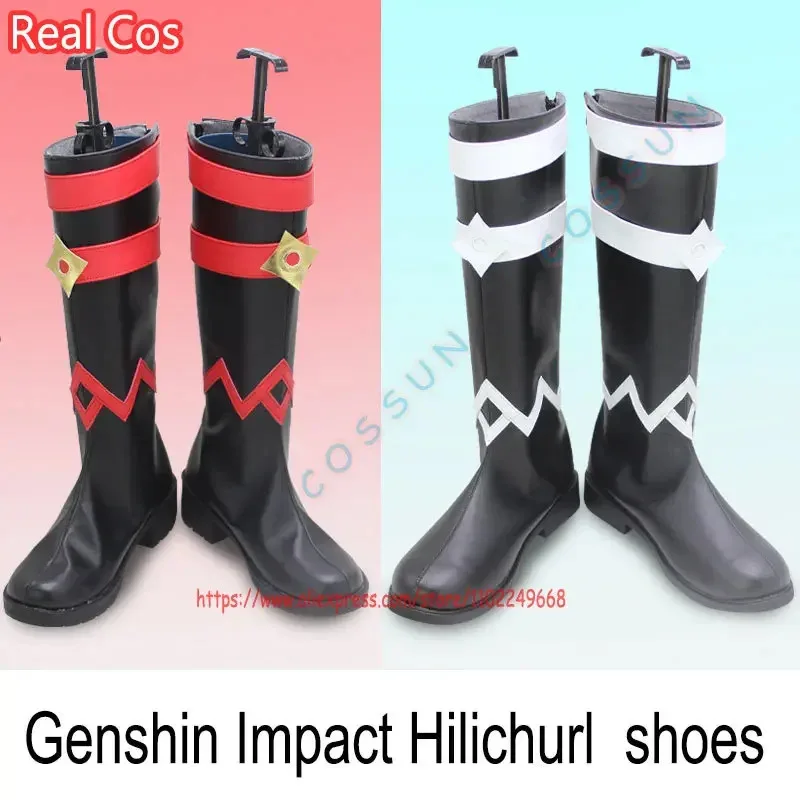 2025 aaa RealCos Genshin Impact Hilichurl أحذية كوسبلاي نظام Water Fire Ice Abyss Mage Hilichur