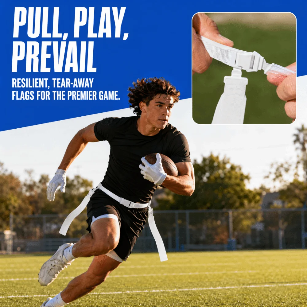 3pcs Portable PVC Flag Football Belt Adjustable Easy Tear Away Tear Away Belt PP Single Size Flag Football Set Training Games