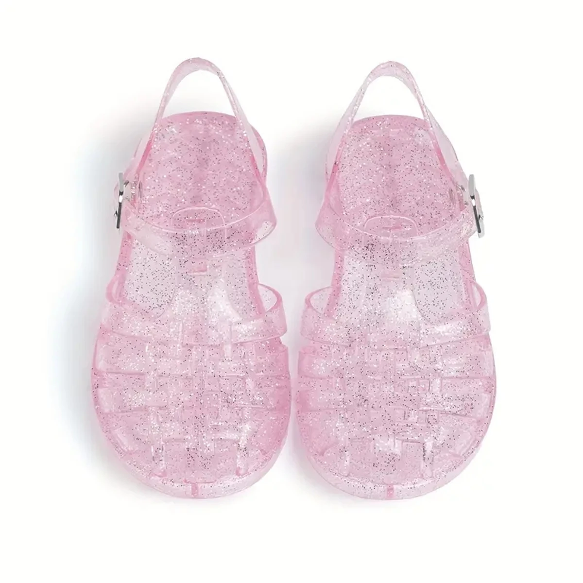 Summer Fashion Toddler Girls Jelly Sandals Soft Sole Closed Toe Kids Girl Beach Shoe Roman Sandal Children Shoes