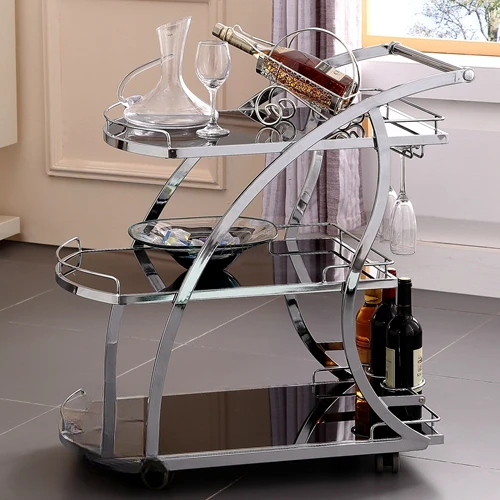 *Cleaning Cart Housekeeping Small Side Table Trolley Double Multipurpose Utility Storage Cocktail Rolling Free Espejo Iron Tool