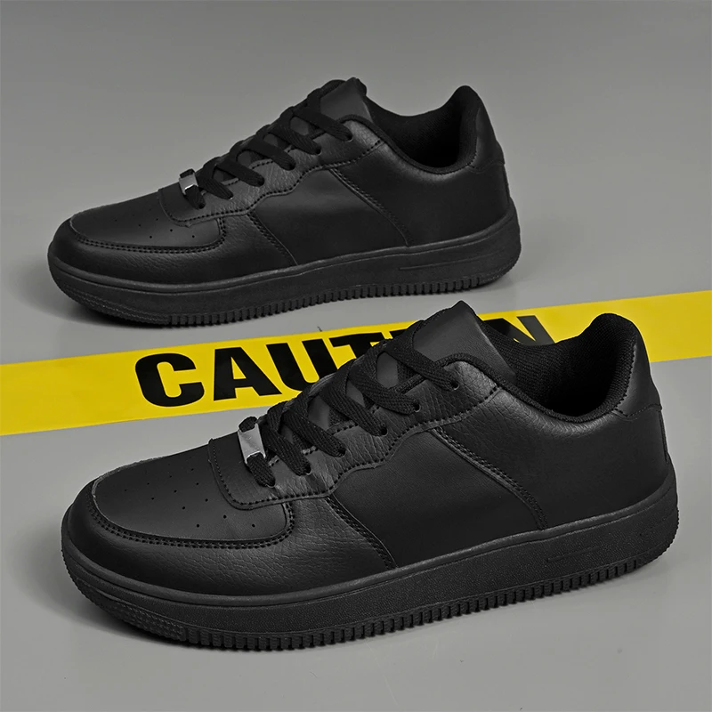 

Couple Casual Shoes Size 36-47 Leather Men White Sneakers Breathable Skateboarding Shoes Mens Outdoor Walking Running Shoes
