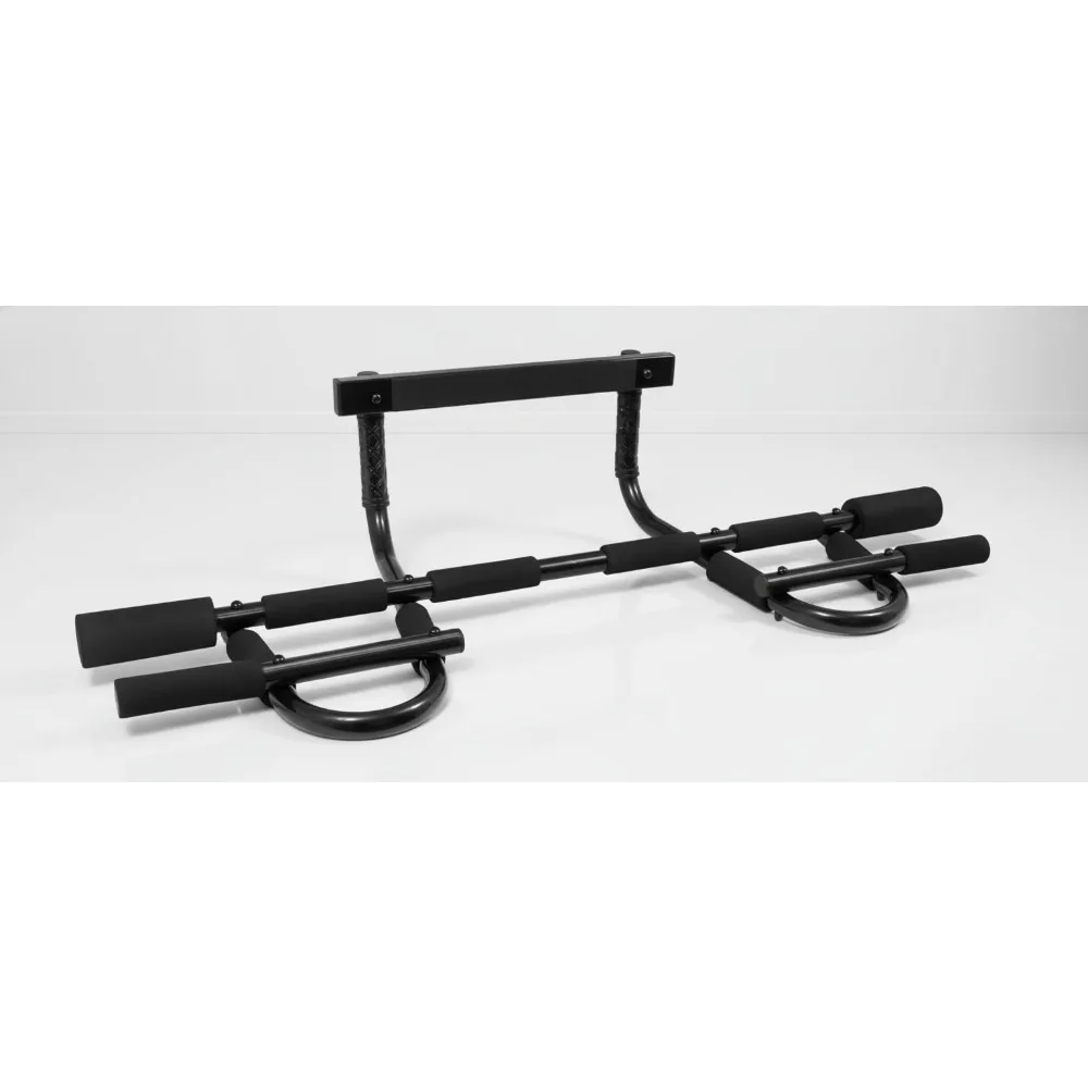 قضيب سحب متعدد الوظائف لصالة الألعاب الرياضية المنزلية - 12 موضعًا للقبضة، سعة 300 رطل، تركيب سهل للمدخل