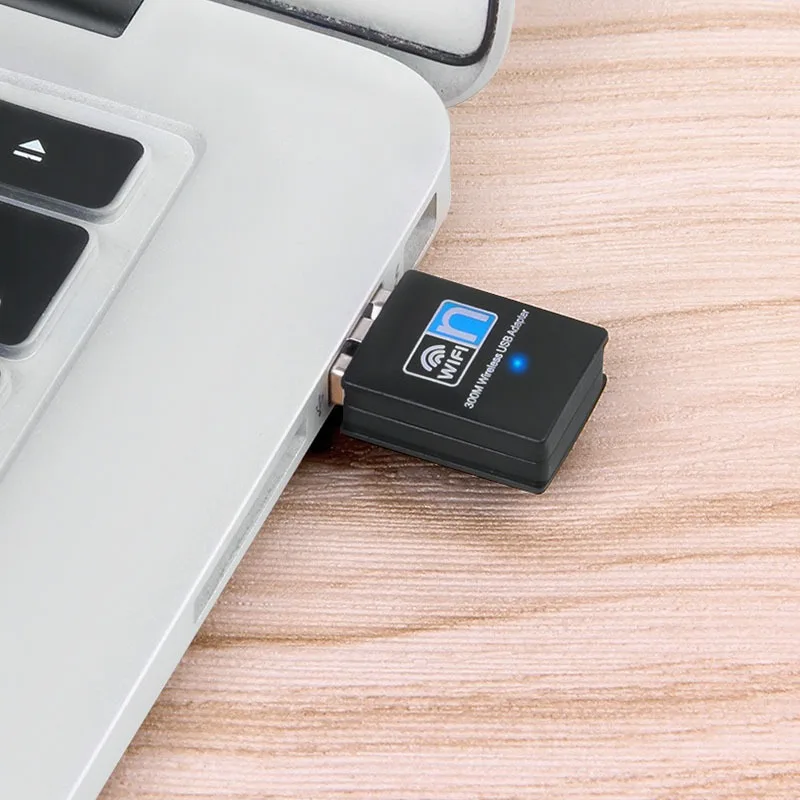 300Mbps ワイヤレス USB Wifi アダプタ 802.11N USB 2.0 WiFi レシーバードングル 300Mbps ワイヤレスネットワークカードデスクトップラップトップ Windows