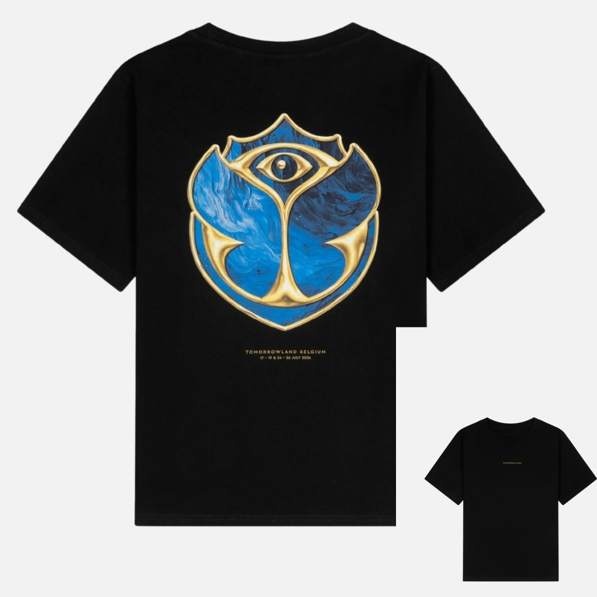 Neues Tomorrowland-Grafik-T-Shirt aus Baumwolle, Unisex, Sommer, kurzärmelig, modisches Marken-T-Shirt, luxuriöses, lässiges Vintage-T-Shirt – Detail 2