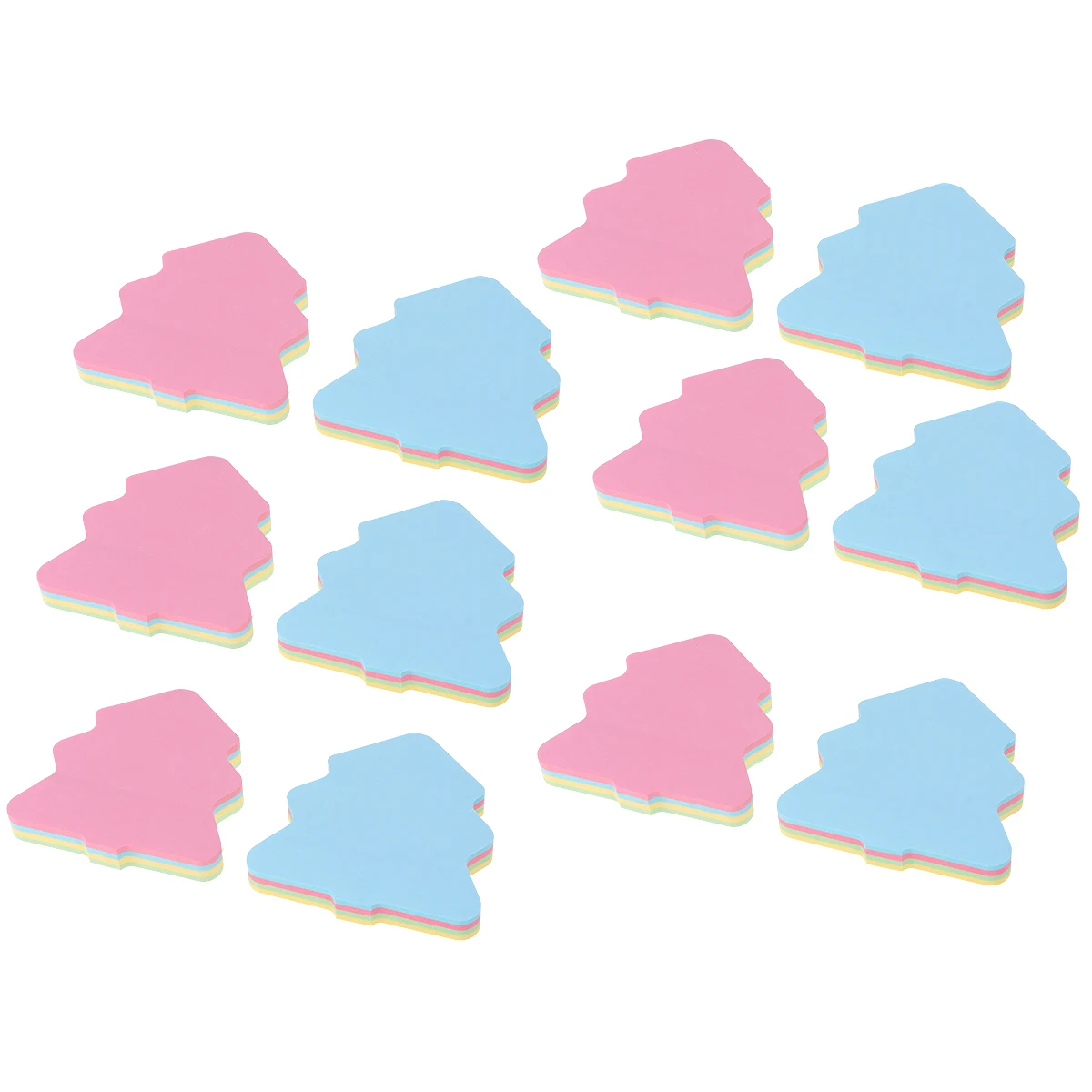 1200 pezzi albero di Natale riutilizzabile nota post promemoria note di carta ideale per casa ufficio scuola mini formato portatile da viaggio