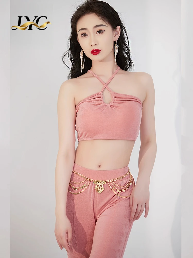 Original New Belly Dance Summer Sleeveless Short Sleeve Practice Outfit Eastern Dance Performance Sexy Pants Set