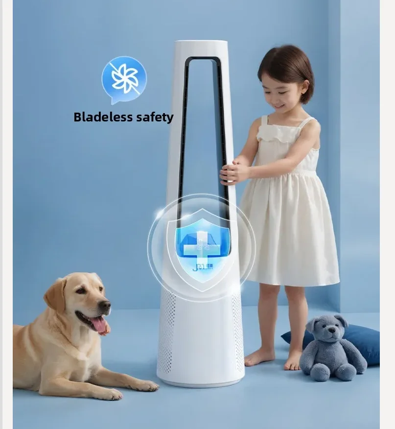 

Вентилятор безлопастной JIMAI 220В, новый башенный вентилятор-кондиционер, охладитель воздуха для дома, с переменной частотой вращения, для гостиной и спальни, электрический вентилятор HAW