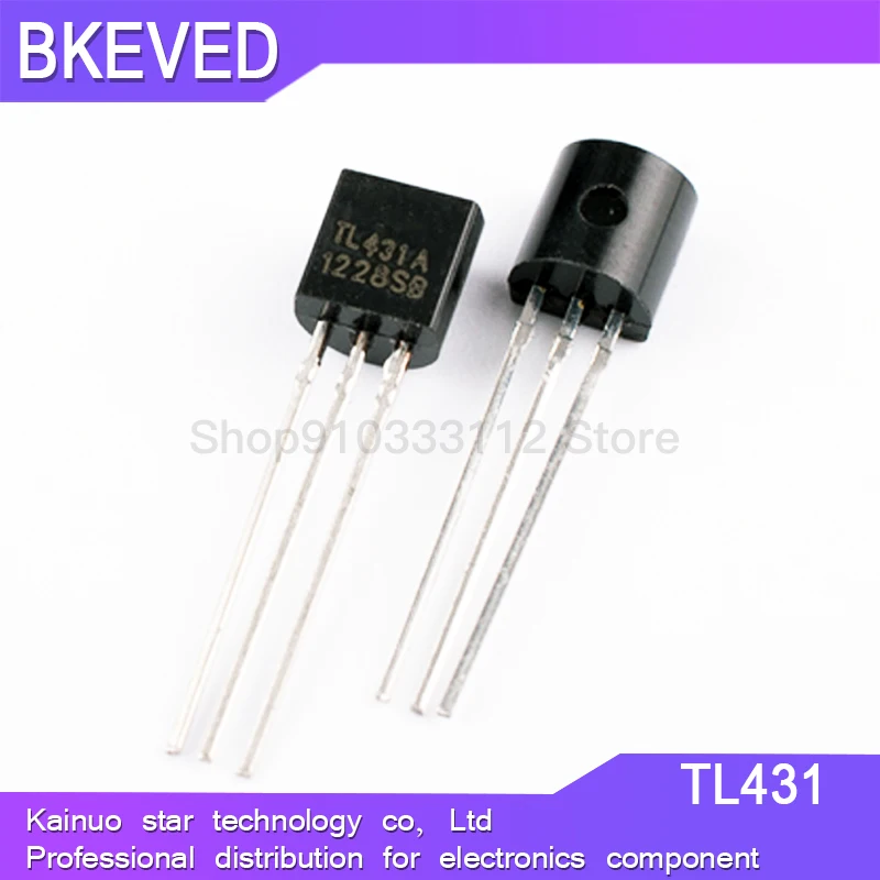 100PCS TL431 TO92 TL431A TO-92 431 new voltage regulator IC