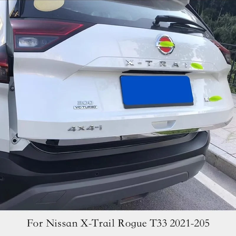 

Stainless Steel Tail Door Strips Rear Trunks Tailgate Cover Trims Car Accessories For Nissan X-Trail XTrail T33 Rogue 2021-2025