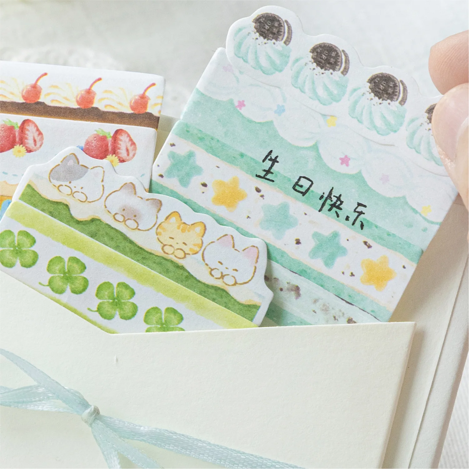 180 pz/lotto Taccuini Memo Materiale Carta Dingding Cake Shop Spazzatura Ufficiale Scrapbooking Carte Retro Sfondo Decorazione di Carta