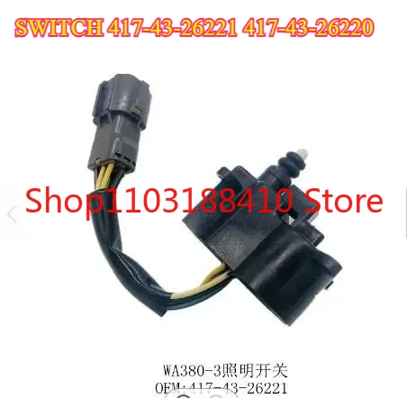 

Excellent Quality SWITCH 417-43-26221 417-43-26220 FOR WA380-3 WA320 LOADER For Komatsu lamp switch