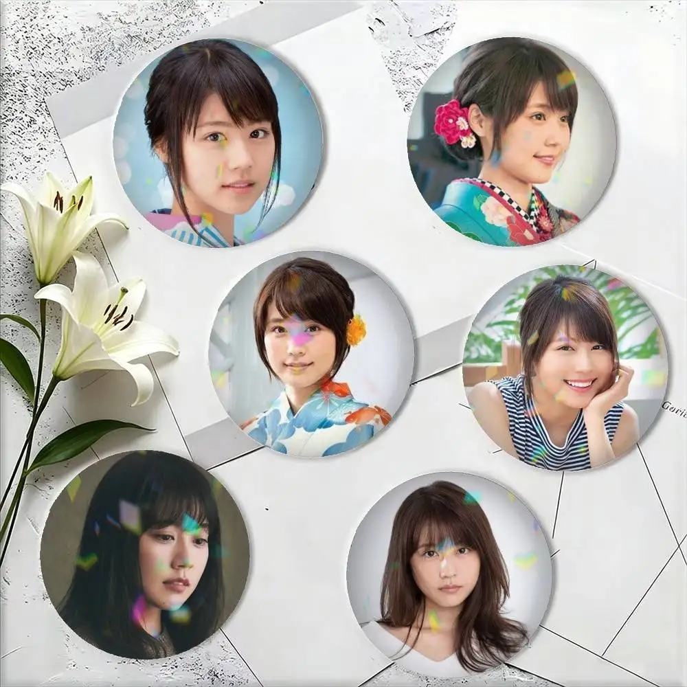 Kasumi A-Arimura B-Beauty 25mm 32mm 44mm 58mm 75mm Brooches Badges Pins for Accessories Gift