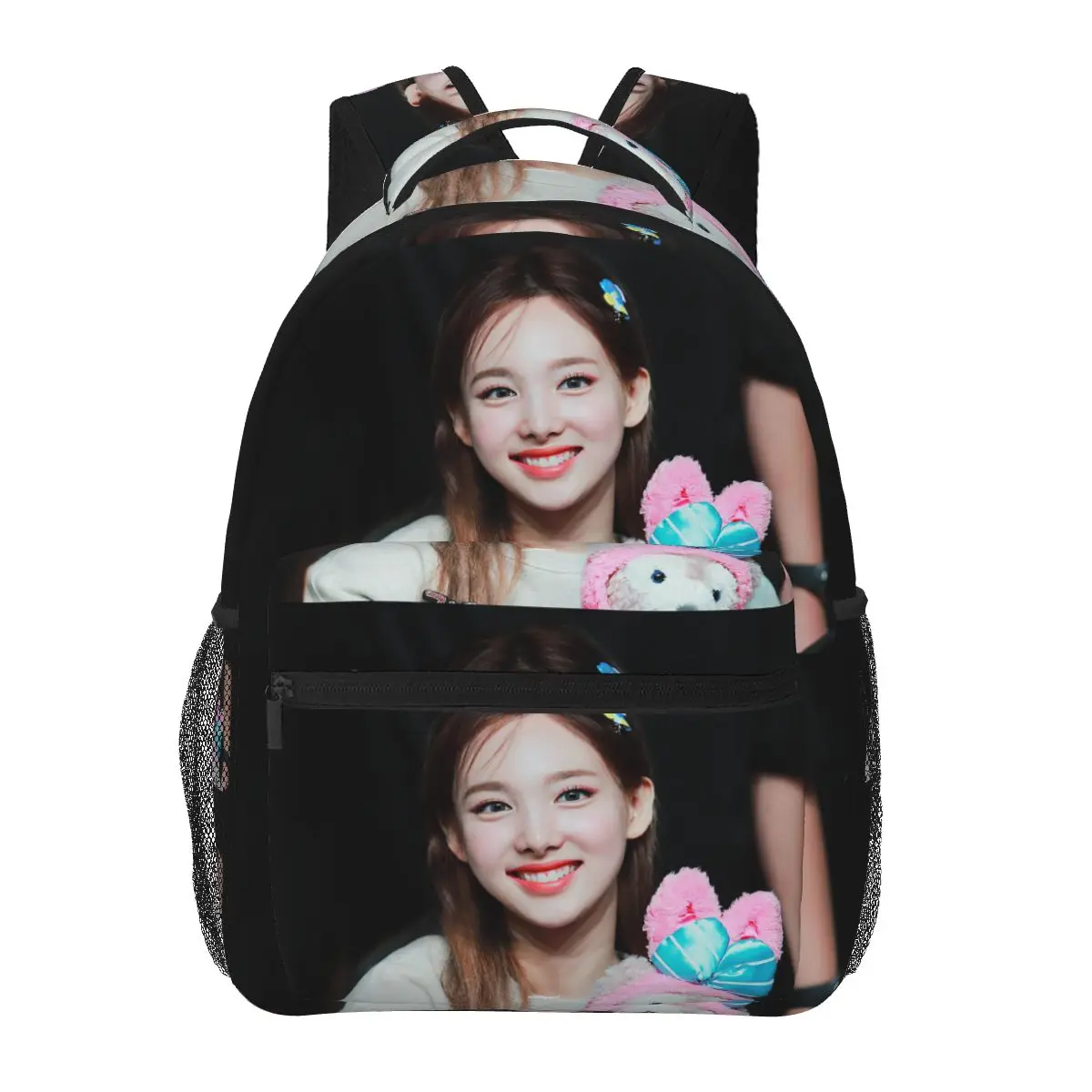 

Nayeon Twice Idol Backpacks Boys Girls Bookbag Children School Bags Cartoon Travel Rucksack Shoulder Bag Large Capacity