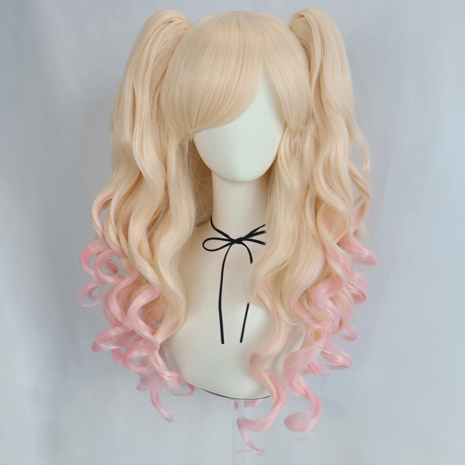 

Synthetic Long Wave Pink Mixed Brown Mixed Color And Purple Mixed Color Character Dressing Wig, Suitable For Women'S Use Wig