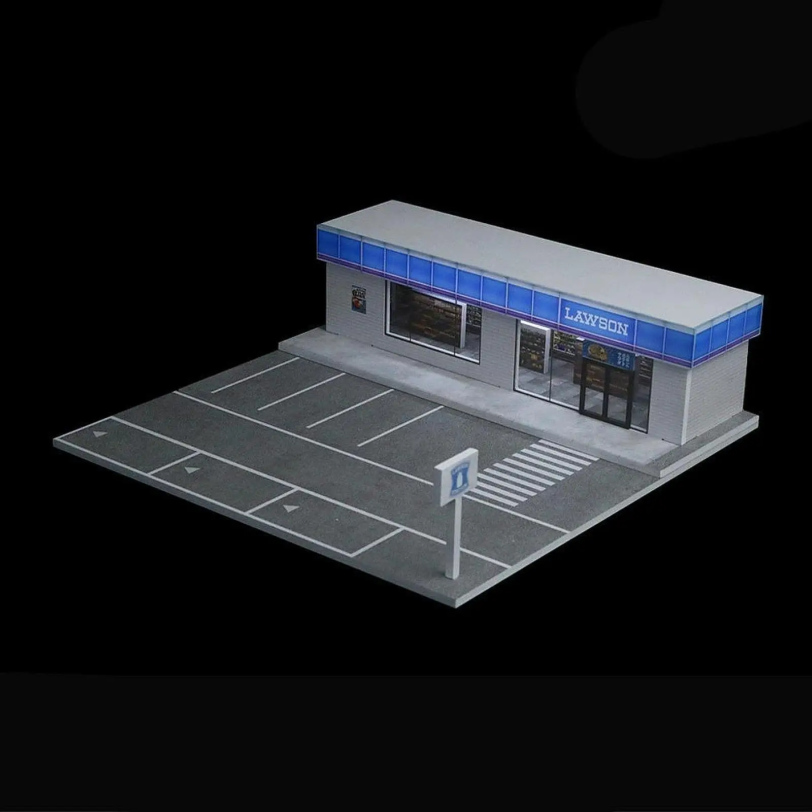 

1:64 Model Car Display Case Miniature Scene Table Ornament Display Stand