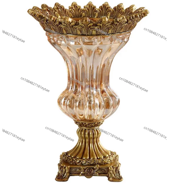 

Украшение вазы, цветочная композиция для гостиной, орнамент для крыльца отеля, европейское высококачественное стекло, настоящий цветок, искусственное цветочное устройство