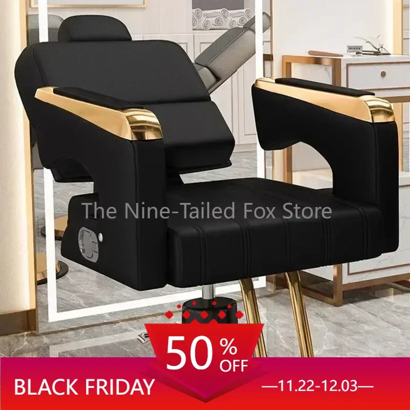 Portable Swivel Luxury Designed Barber Chair Hidraulic Beauty Salon Reclinable Barber Chair Cadeira De Barbeiro Furniture