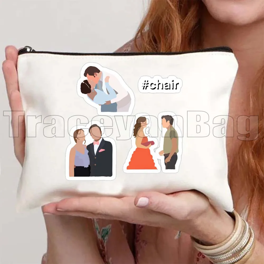 الرجعية برنامج تلفزيوني القيل والقال الفتيات بلير سيرينا تشاك مروحة الهدايا قماش حقيبة مستحضرات التجميل السفر ماكياج المرحاض حقيبة مقلمة سستة الحقيبة