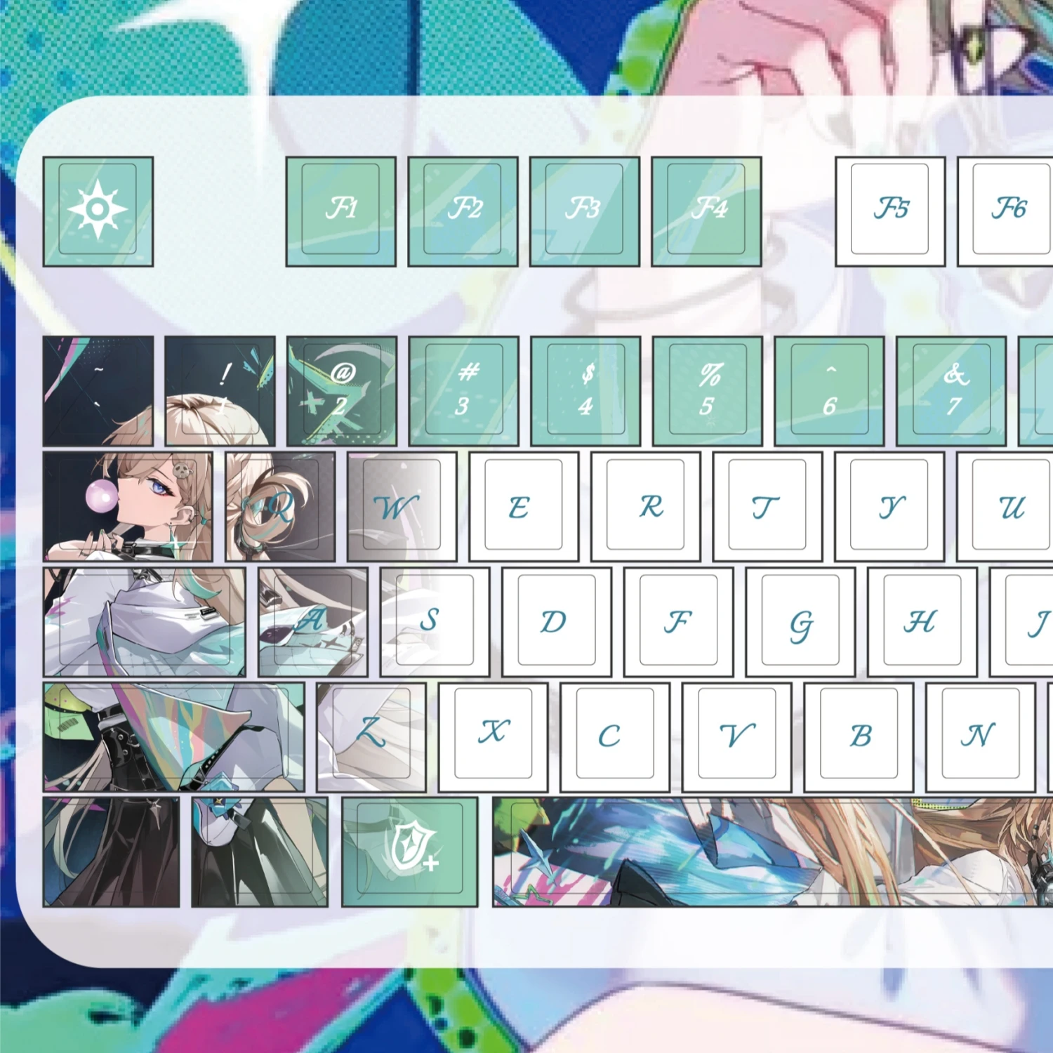 MAIMOOO Lynae Keycaps Cherry Profile Wuthering Waves Cartoon Anime Game Keycap PBT Sublimation Custom Mechanical Keyboard Caps