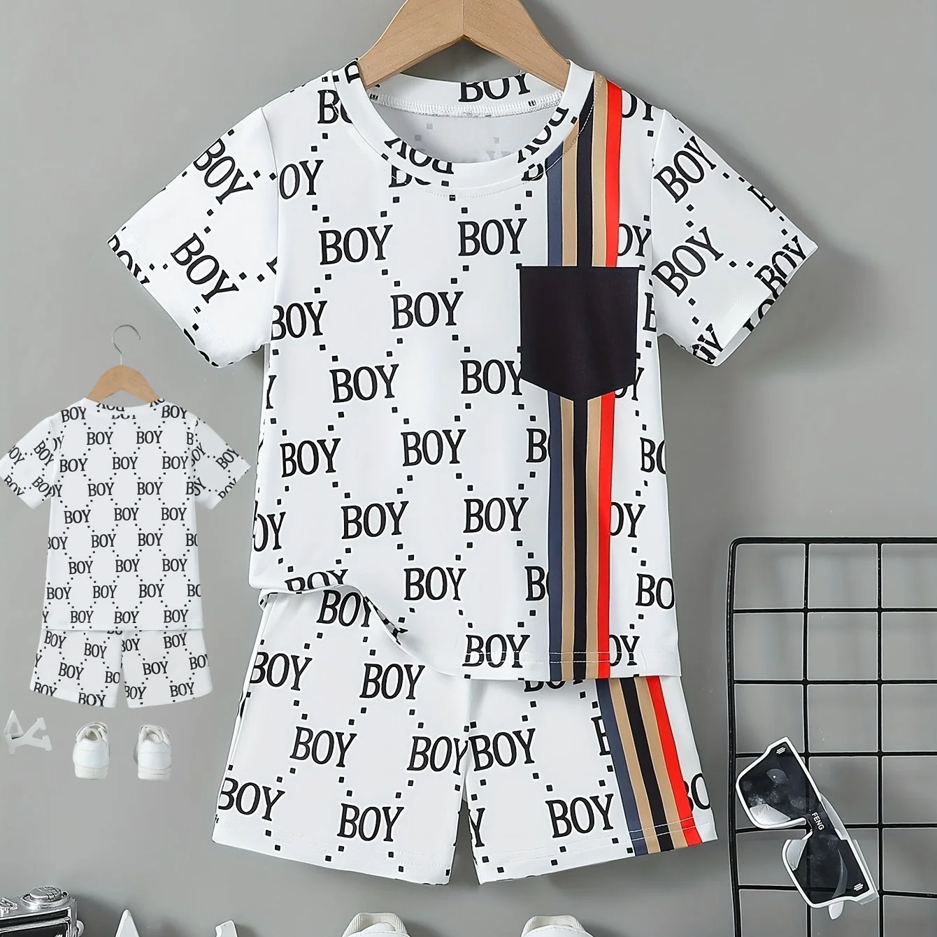 

2025 Latest Hot T-shirt Set 3D Vacation Style Trendy Various Elements Fashionable Street Men's Set Summer Top Shorts Breathable
