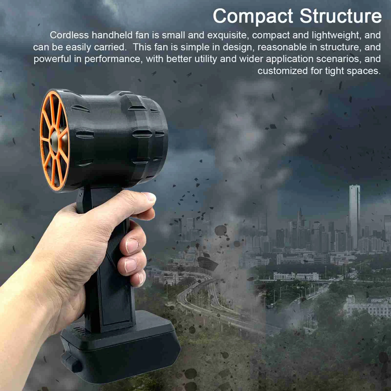 

Handheld duct turbine fan with a thrust of 2200g and a brushless motor of 64mm, portable high-power blower, is used for keyboard