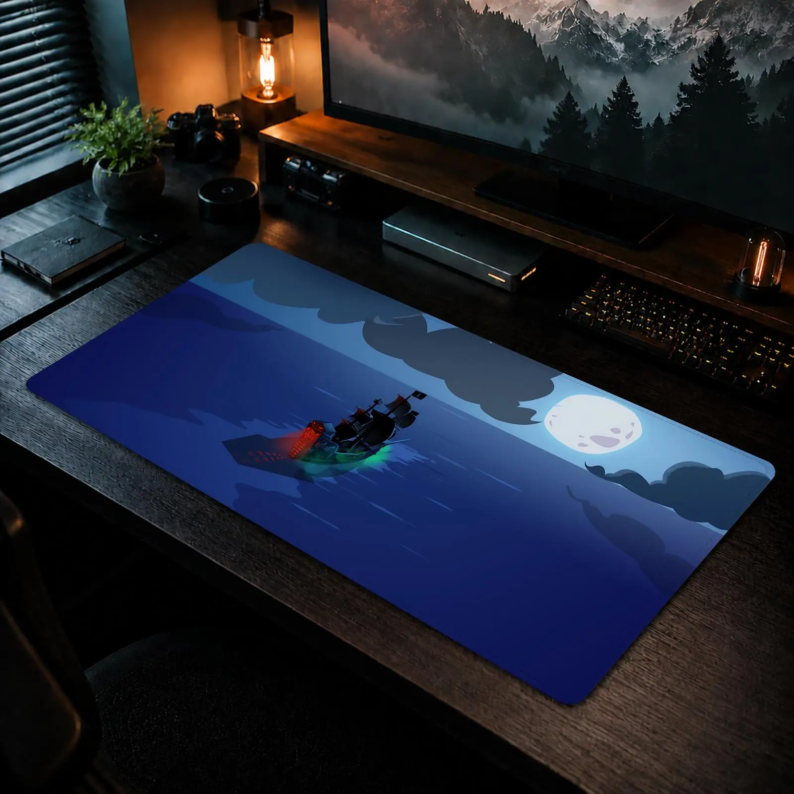 Monkey Island Mouse Pad Gaming office Non-slip Desk Mat Diy Mousepad Large Game Keyboard overlock