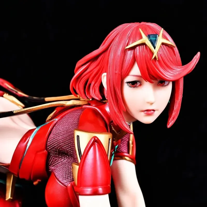 15 سنتيمتر Xenoblade 2 Pyra Mythra المزدوج رئيس النحت أنيمي الشكل آلهة جمع نموذج هدية لمحبي شاشة لسطح المكتب تمثال اللعب