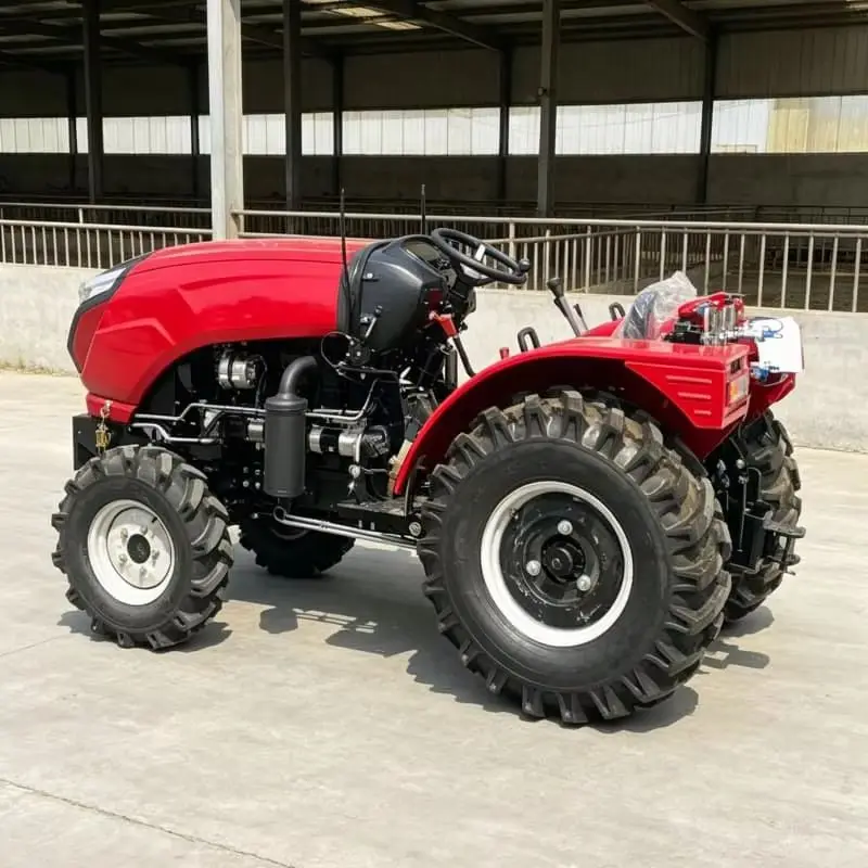 Customized 4WD Mini Tiller, Durable Ploughing Machine, Hot Sale Four-Wheel Rotary Tiller, Farmland Soil Preparation Machine