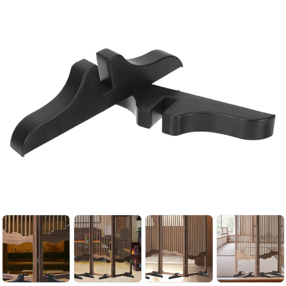 

4Pcs Divider Panel Feet Thickened Fabric Room Divider Base Stand Anti-Tip Partition Support Screen Holder Partition Foot