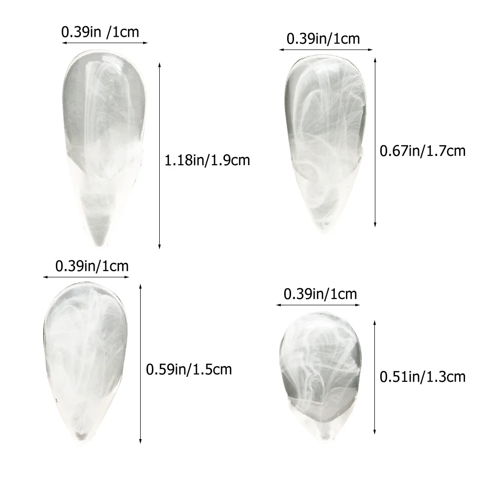 4Pairs الراتنج وهمية الأسنان تأثيري مصاص دماء الأنياب هالوين مخيف الدعائم حفلة تنكرية زي أطقم الأسنان وهمية