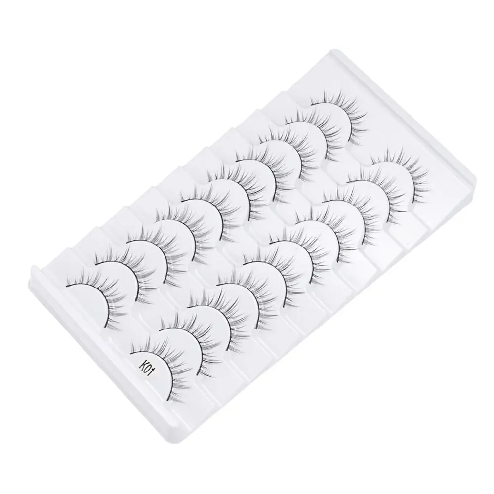 Faux cils complets pour femmes, longs et naturels, faits à la main, sans cruauté, outils de maquillage pour les yeux, extensions de cils