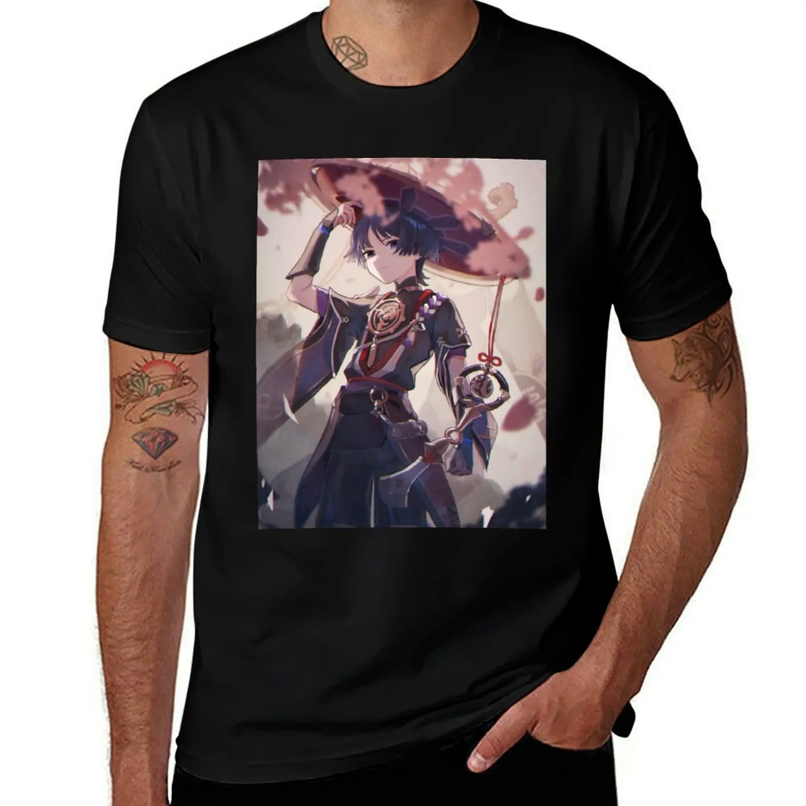 

genshin scaramouche #2 T-Shirt essential t shirt man t shirts high quality luxury brand T-Shirt