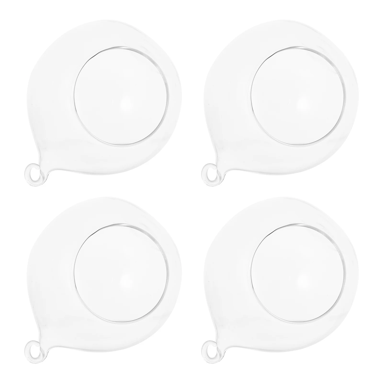 

4Pcs Glass Vase Plant Storage Holder Multi-Functional Flowerpot for Home Decoration Succulent Plant Storage Pot