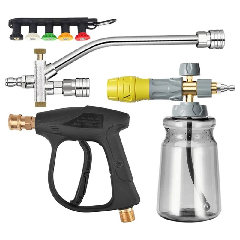 

ABVA-Ergonomic Foam Sprayer For Hose Double-Head 4000 PSI Car For Auto Detailing Lawn Garden Spray Tool
