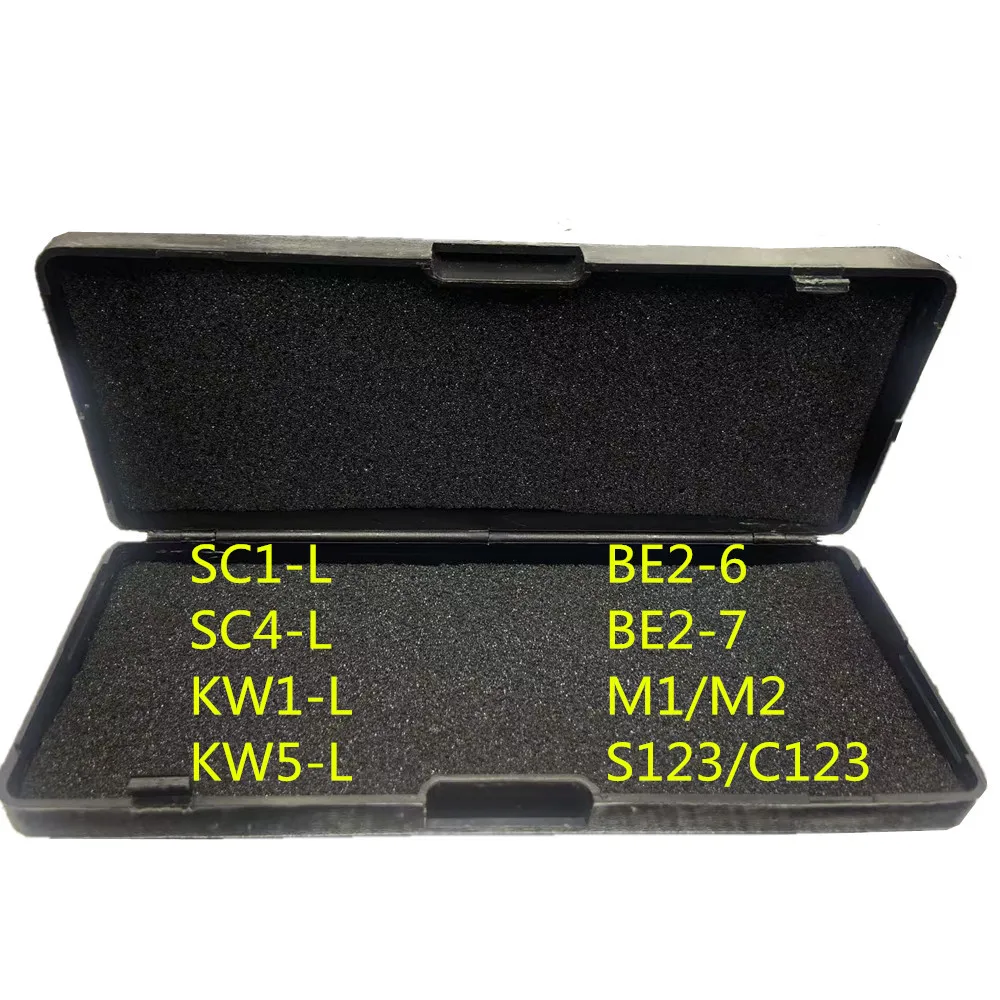 Lishi 2 In 1 BE2-6 M1/M2 KW1-L LW5-L SC1-L SC4-L BE2-7 S123/C123 for CAR LOCK and Car Keys Openings Decoder And Lock Pick