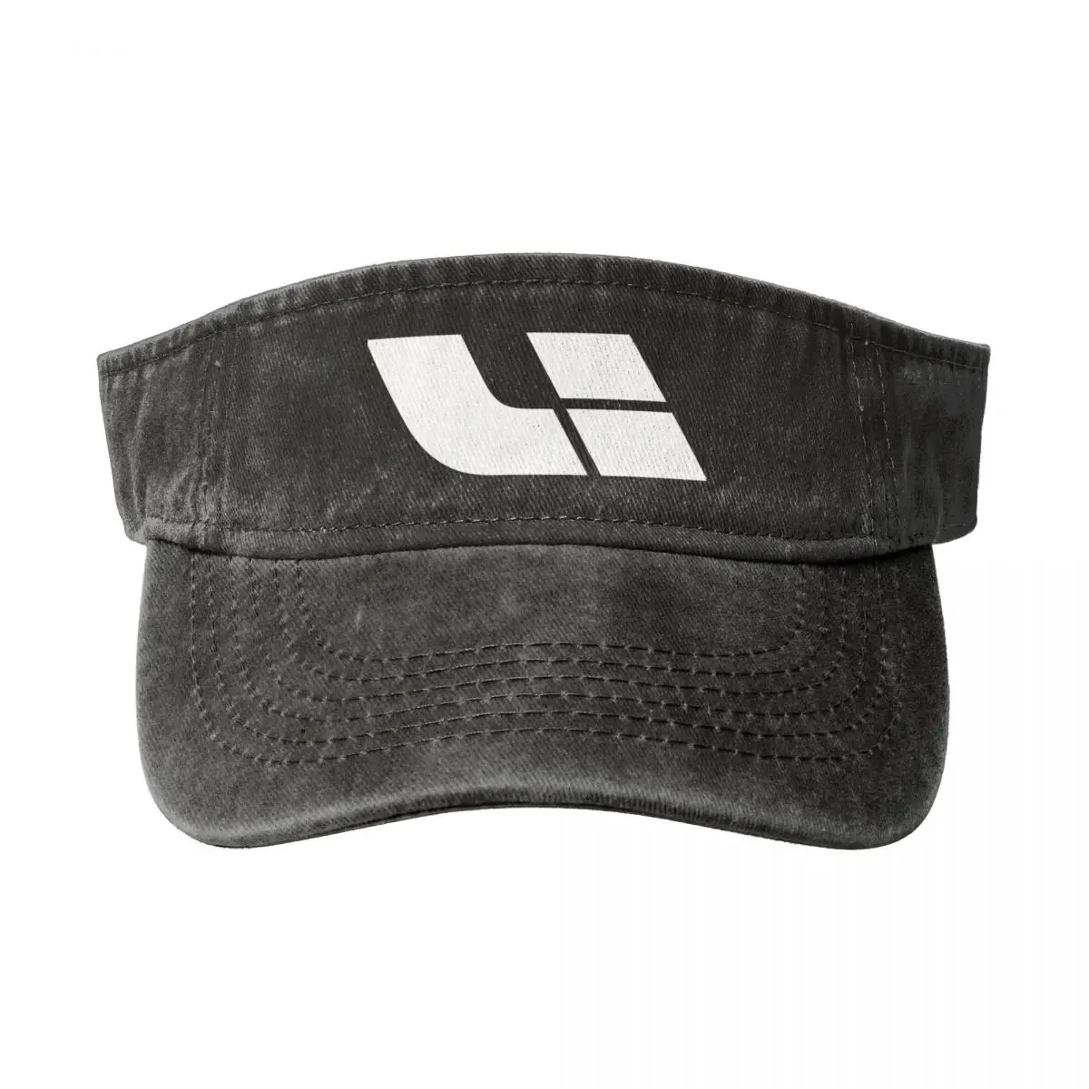 

LI AUTO Washed Denim Empty Top Hat Breathable Caps Sharp Visors